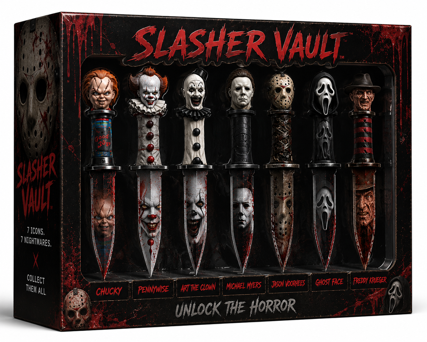 Horror Collector's Dagger Set - Full Display